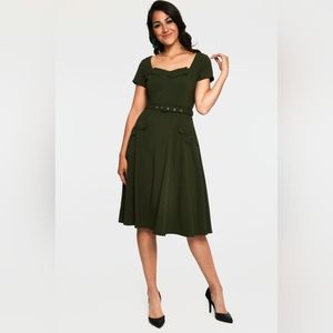Voodoo vixen marine green swing dress